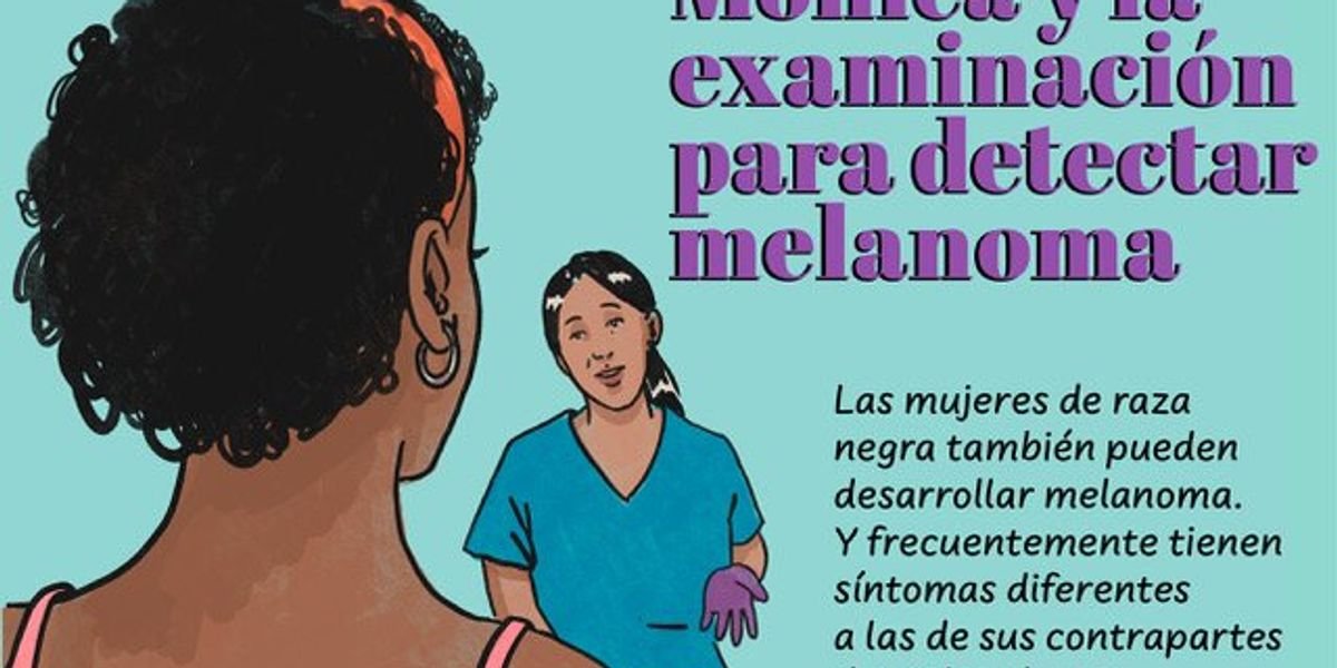 Mónica y los angeles examinación para detectar melanoma